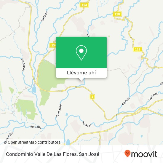 Mapa de Condominio Valle De Las Flores