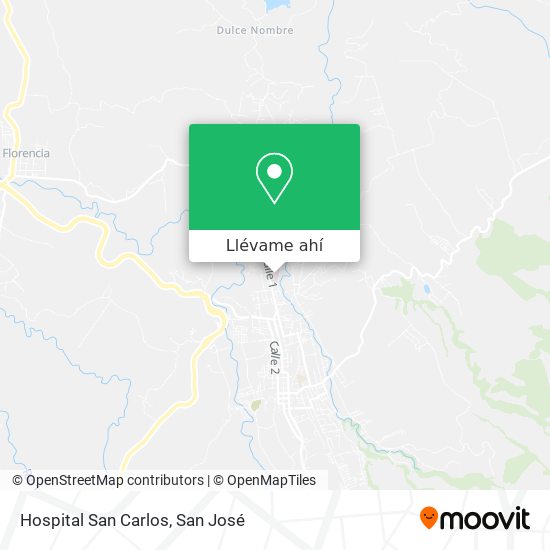 Mapa de Hospital San Carlos