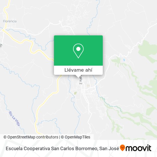 Mapa de Escuela Cooperativa San Carlos Borromeo
