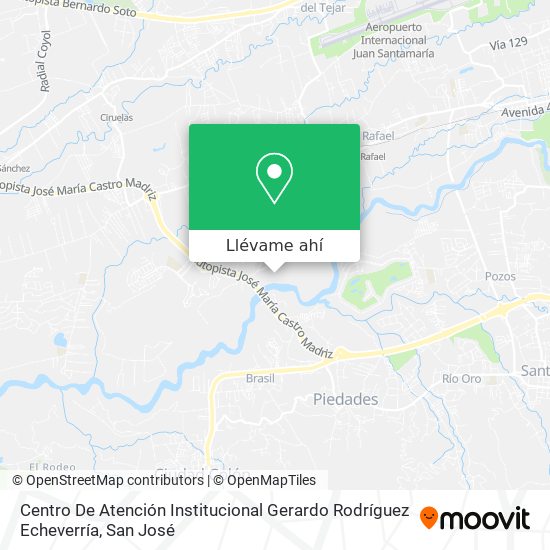 Mapa de Centro De Atención Institucional Gerardo Rodríguez Echeverría
