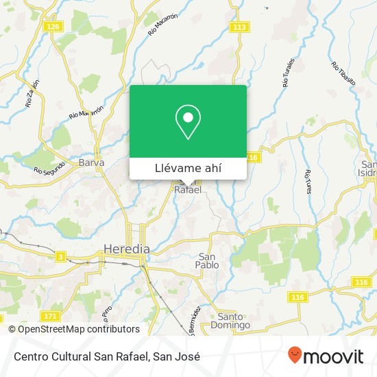 Mapa de Centro Cultural San Rafael