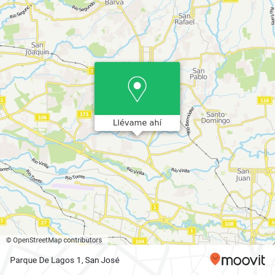 Mapa de Parque De Lagos 1