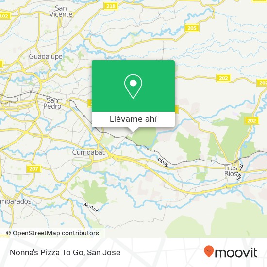 Mapa de Nonna's Pizza To Go