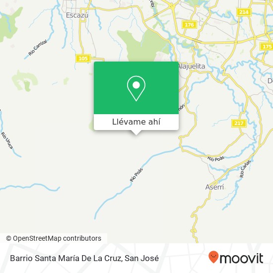 Mapa de Barrio Santa María De La Cruz