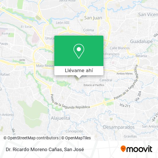 Mapa de Dr. Ricardo Moreno Cañas