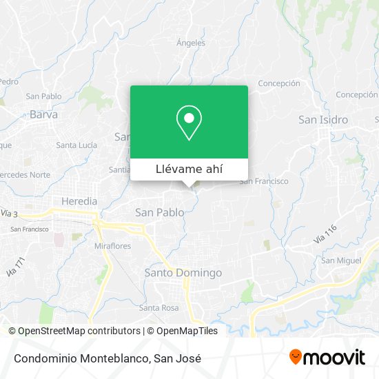 Mapa de Condominio Monteblanco