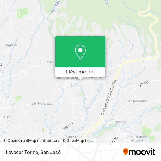 Mapa de Lavacar Torino