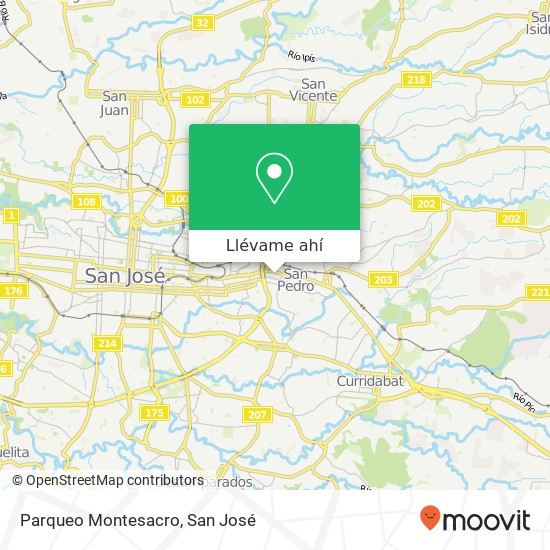 Mapa de Parqueo Montesacro