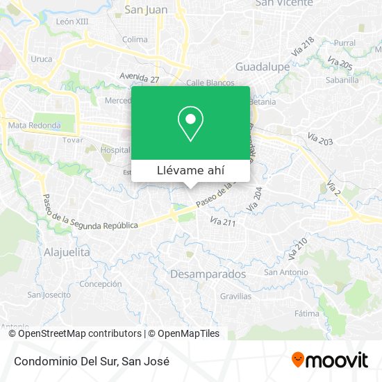 Mapa de Condominio Del Sur