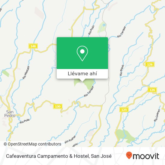 Mapa de Cafeaventura Campamento & Hostel