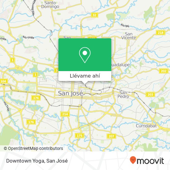 Mapa de Downtown Yoga