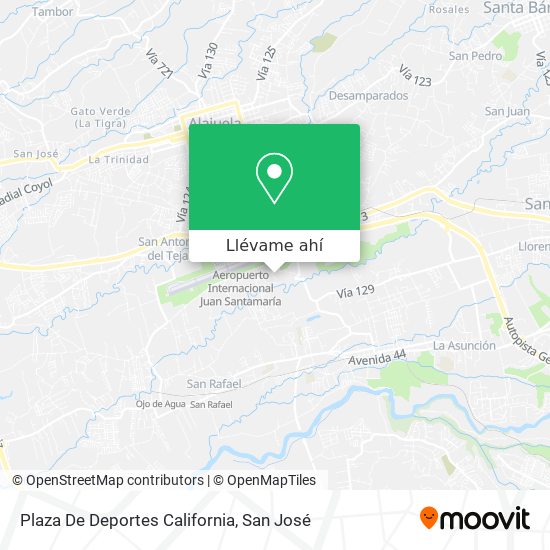 Mapa de Plaza De Deportes California