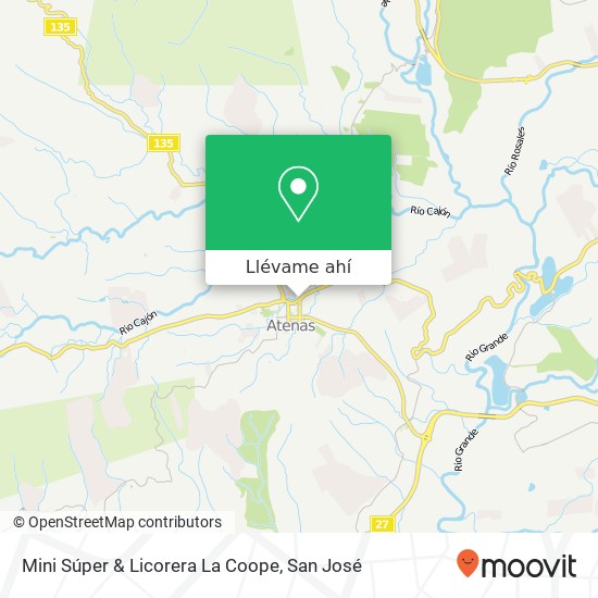 Mapa de Mini Súper & Licorera La Coope