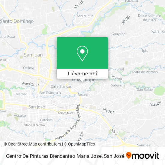Mapa de Centro De Pinturas Biencantao Maria Jose