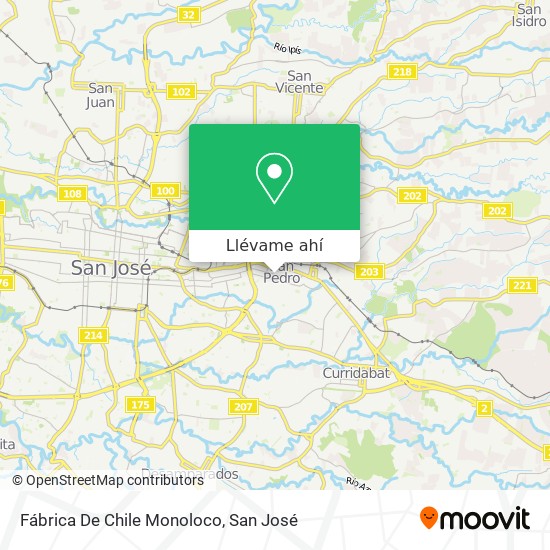 Mapa de Fábrica De Chile Monoloco