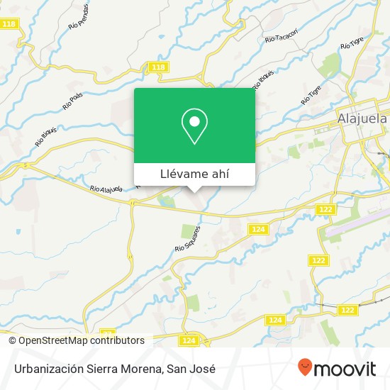 Mapa de Urbanización Sierra Morena