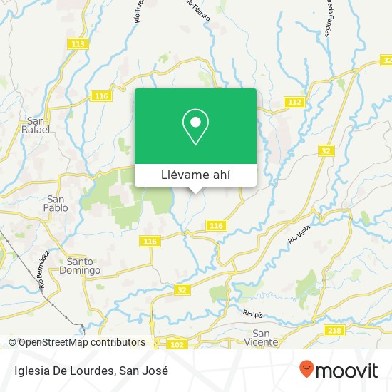 Mapa de Iglesia De Lourdes
