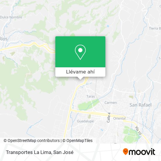 Mapa de Transportes La Lima