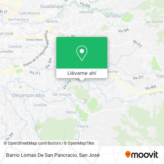 Mapa de Barrio Lomas De San Pancracio