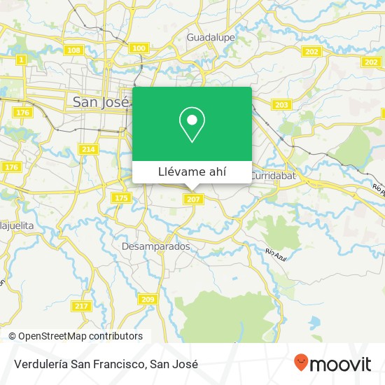 Mapa de Verdulería San Francisco
