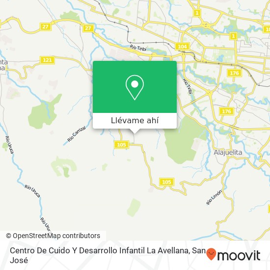 Mapa de Centro De Cuido Y Desarrollo Infantil La Avellana