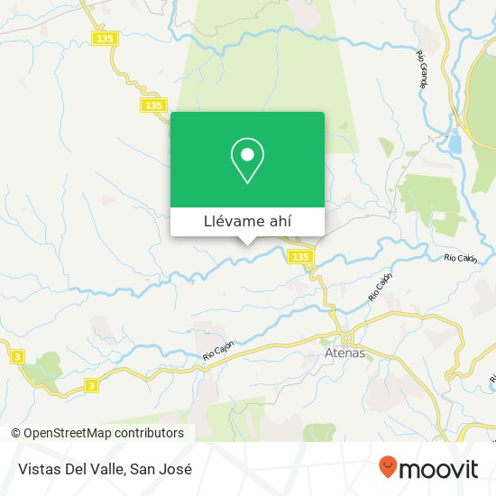 Mapa de Vistas Del Valle