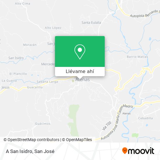 Mapa de A San Isidro