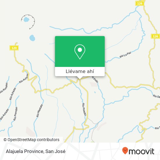 Mapa de Alajuela Province