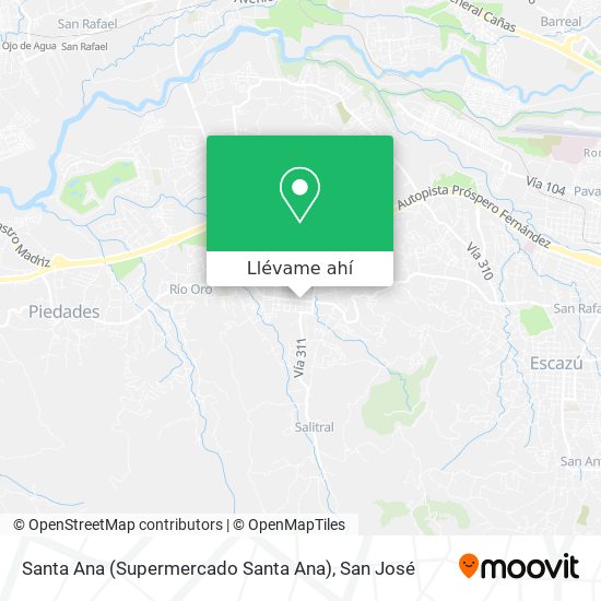 Mapa de Santa Ana (Supermercado Santa Ana)