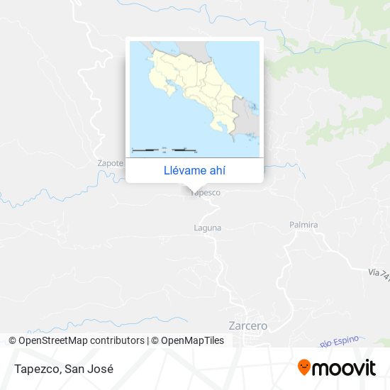 Mapa de Tapezco