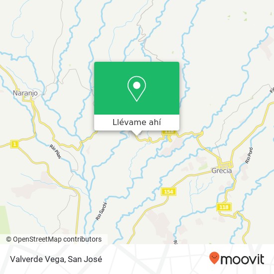 Mapa de Valverde Vega