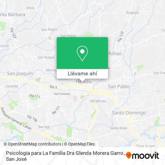 Mapa de Psicología para La Familia Dra Glenda Morera Garro.