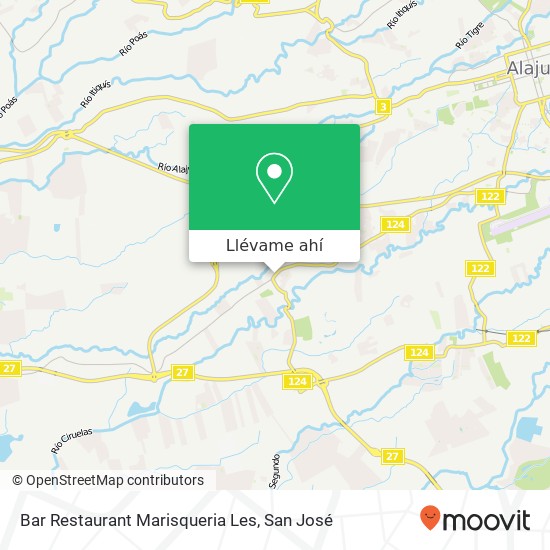 Mapa de Bar Restaurant Marisqueria Les