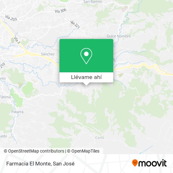 Mapa de Farmacia El Monte