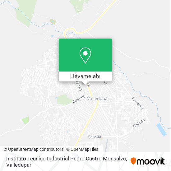 Mapa de Instituto Técnico Industrial Pedro Castro Monsalvo