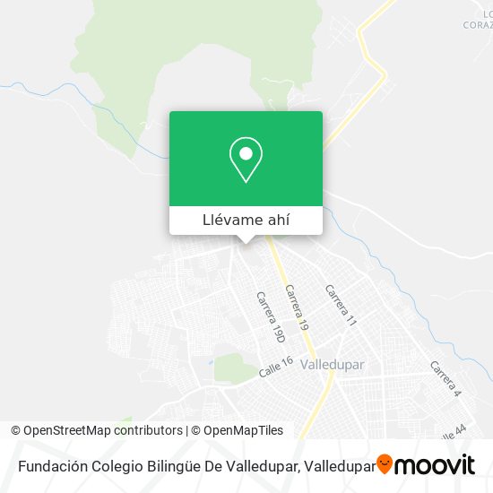 Mapa de Fundación Colegio Bilingüe De Valledupar