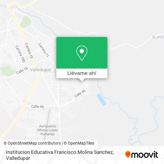 Mapa de Institucion Educativa Francisco Molina Sanchez