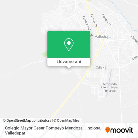 Mapa de Colegio Mayor Cesar Pompeyo Mendoza Hinojosa