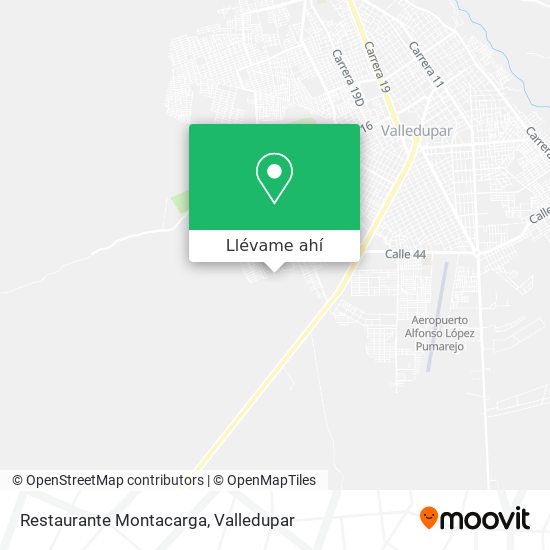 Mapa de Restaurante Montacarga