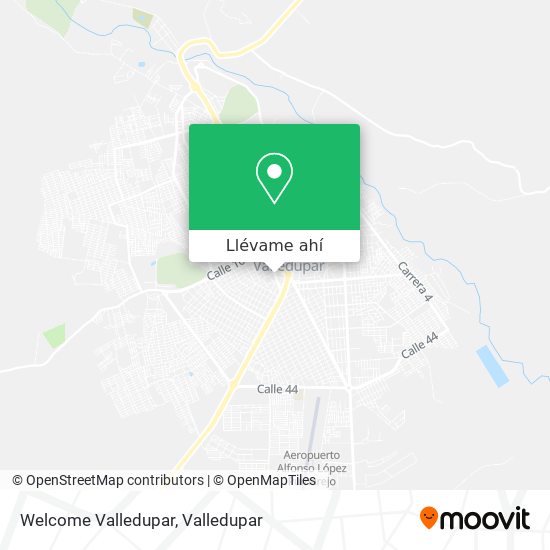 Mapa de Welcome Valledupar