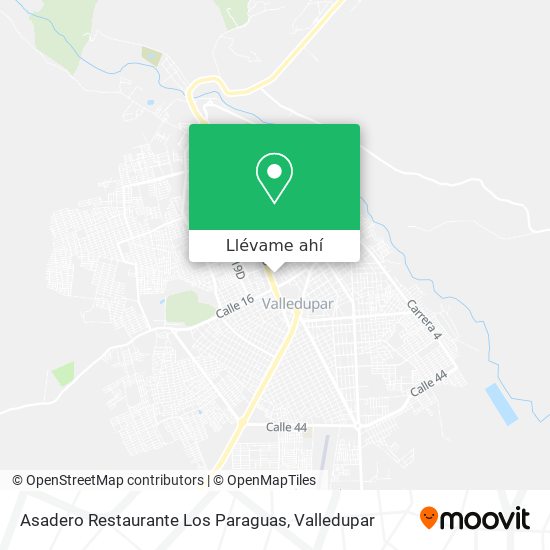 Mapa de Asadero Restaurante Los Paraguas