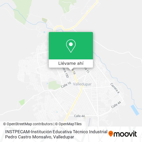 Mapa de INSTPECAM-Institución Educativa Técnico Industrial Pedro Castro Monsalvo