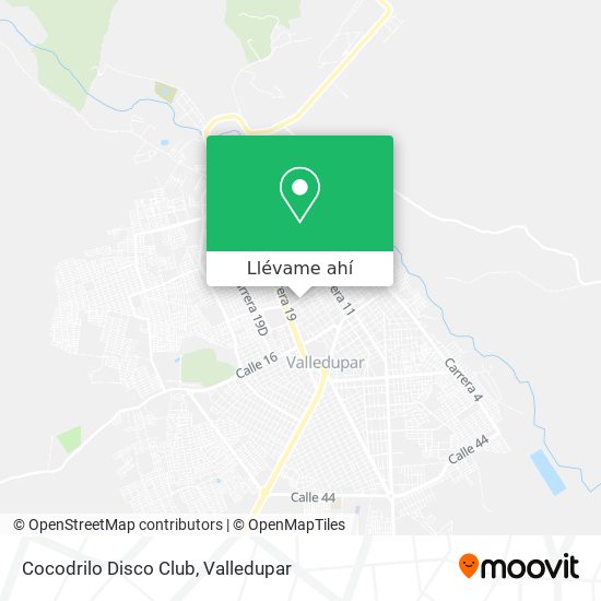 Mapa de Cocodrilo Disco Club