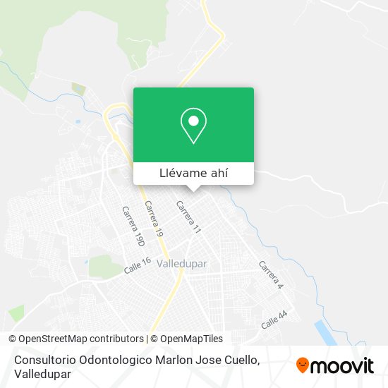 Mapa de Consultorio Odontologico Marlon Jose Cuello