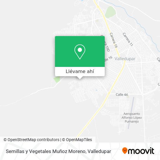 Mapa de Semillas y Vegetales Muñoz Moreno