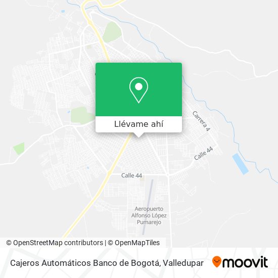 Mapa de Cajeros Automáticos Banco de Bogotá