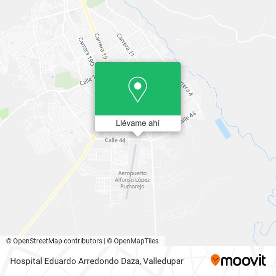 Mapa de Hospital Eduardo Arredondo Daza