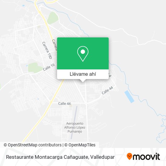 Mapa de Restaurante Montacarga Cañaguate