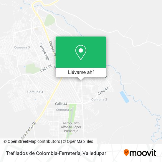 Mapa de Trefilados de Colombia-Ferretería