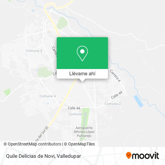 Mapa de Quile Delicias de Novi